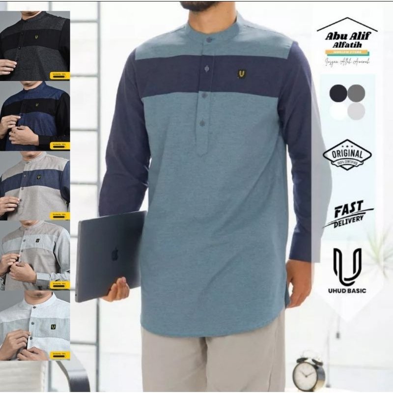 UHUD KURTA LINE COLOR LONG SLEEVE
